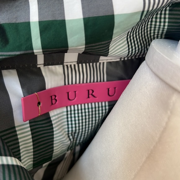 BURU shirt dress size small black and green - Picture 7 of 8